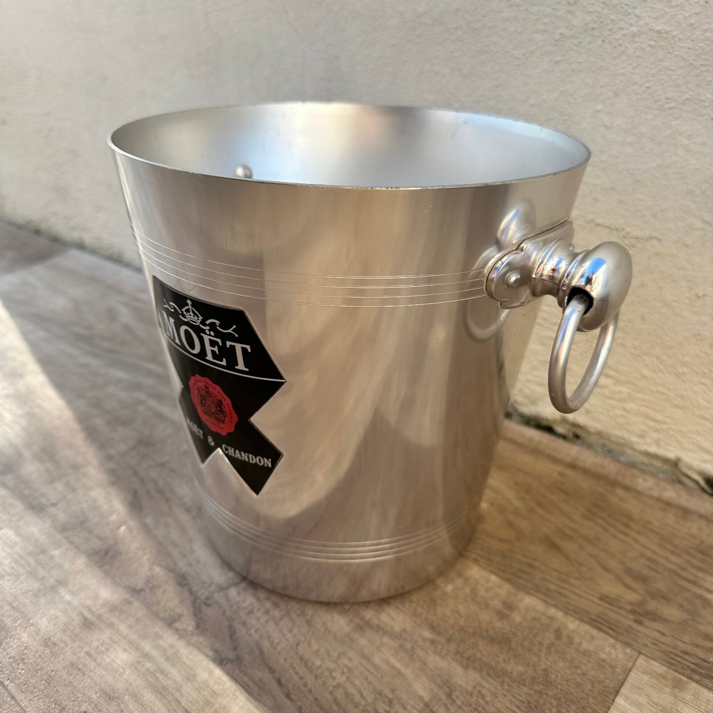 Vintage French Moet Chandon Ice Bucket Champagne Cooler Aluminum 1712224 Fleamarketfrance