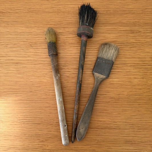 French Vintage Artist Brushes Paint Brush Set 3 Painter Tools 1801262 Fleamarketfrance : French vintage and antique decor