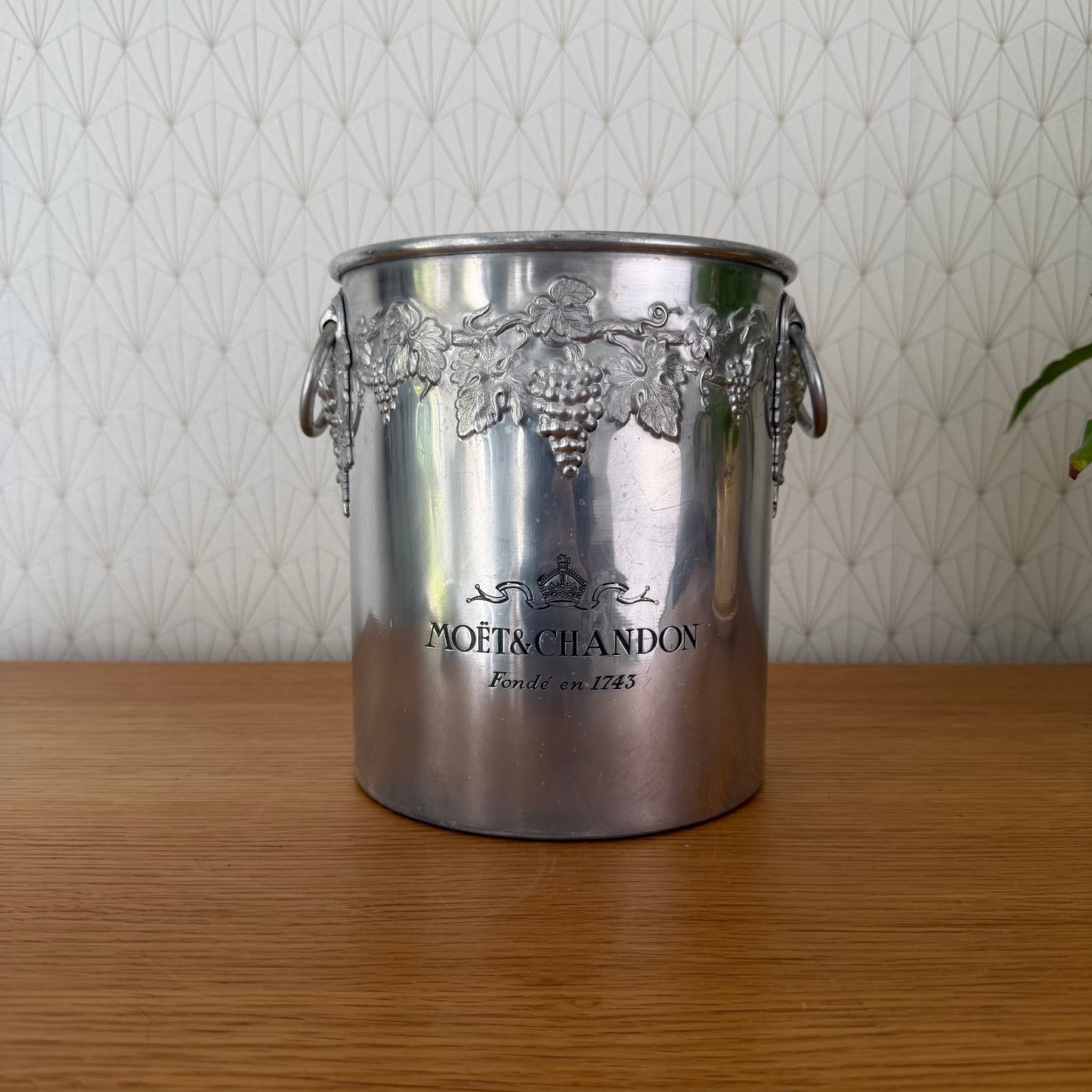 Vintage Moet Chandon Ice Bucket French Champagne Cooler Silver 2110251 Fleamarketfrance : French vintage and antique decor