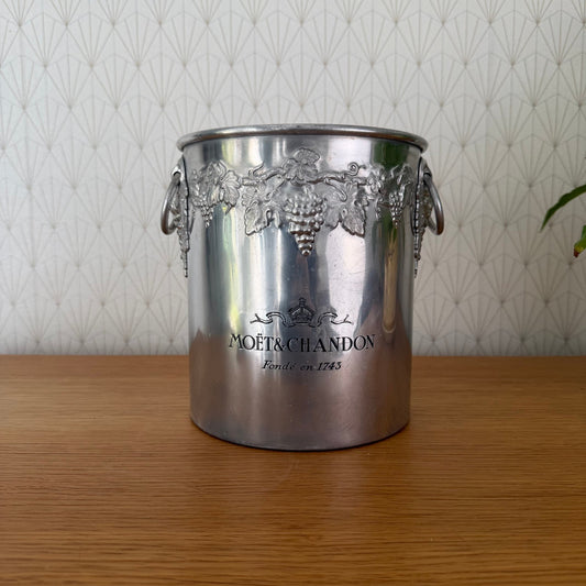 Vintage Moet Chandon Ice Bucket French Champagne Cooler Silver 2110251 Fleamarketfrance : French vintage and antique decor