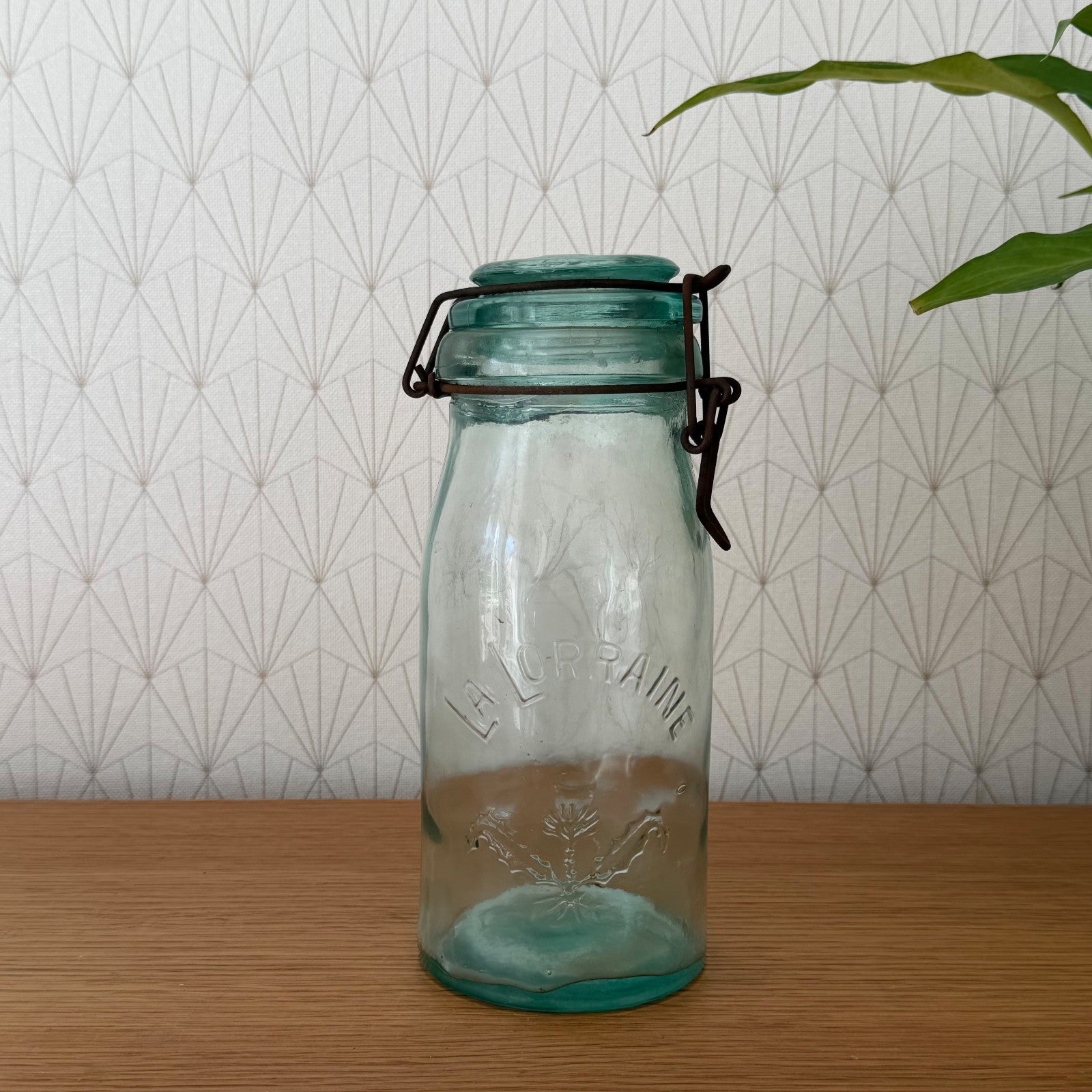 Vintage French Preserve Jar La Lorraine Glass Stopper 1305263 Fleamarketfrance