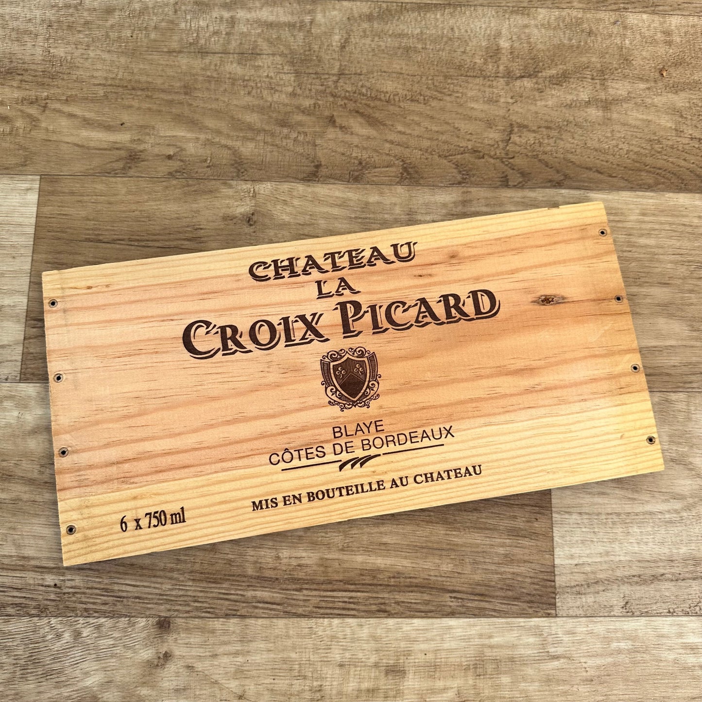 French Wine Crate Panel Chateau La Croix Picard Bordeaux Vintage 10022432 Château La Croix Picard