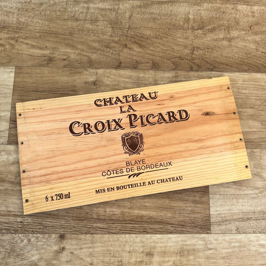 French Wine Crate Panel Chateau La Croix Picard Bordeaux Vintage 10022432 Château La Croix Picard