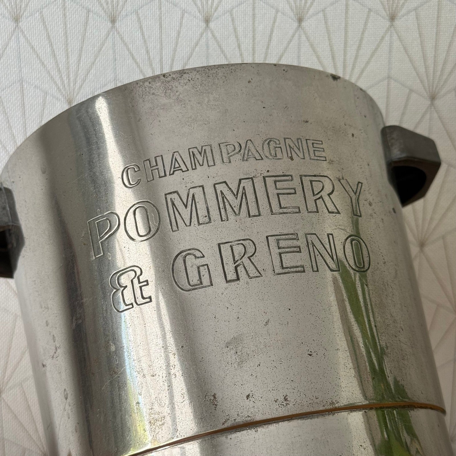 French Champagne Ice Bucket Pommery Greno Silverplate Vintage 0809258 Pommery & Greno