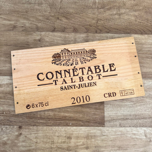 French Wine Crate Panel Connetable Talbot Saint-Julien 2010 Vintage 10022455 Connétable Talbot