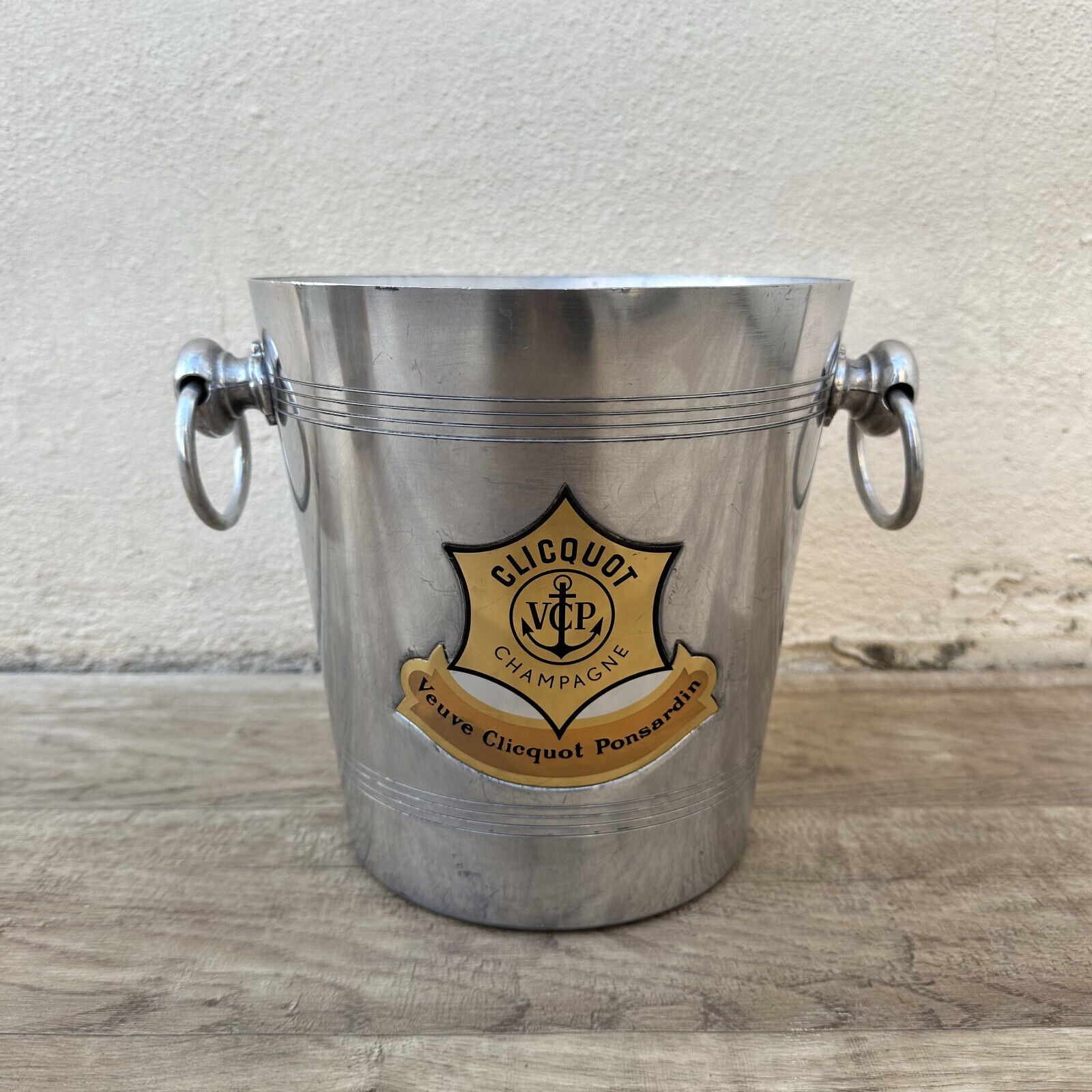 Vintage French Champagne Ice Bucket Cooler Made France VEUVE CLICQUOT 0509248 - Fleamarketfrance