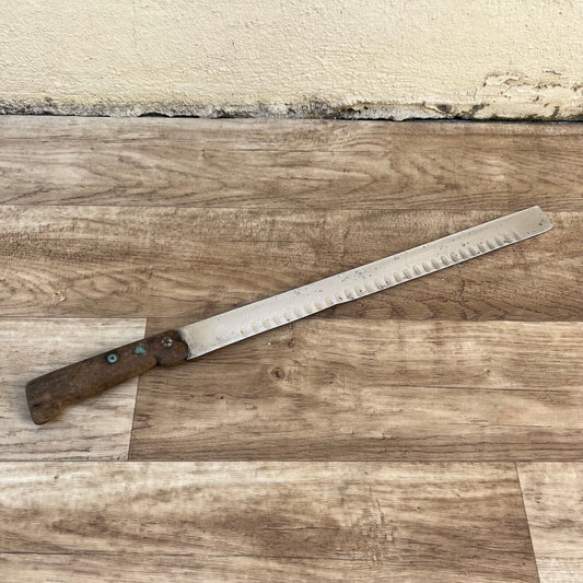 French Vintage SUIRAM Ham Salmon Slicer Knife 19.5" Butcher Tool 2111221 Unbranded