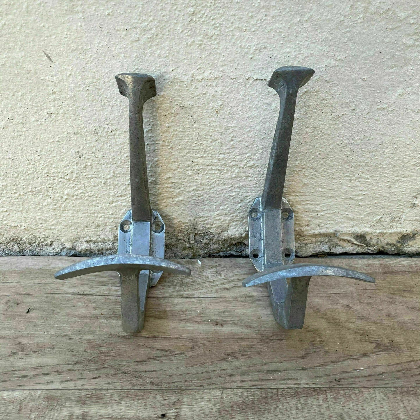 Vintage French Wall Hooks Metal Folding Coat Hat Portmanteau 01072117 Unbranded