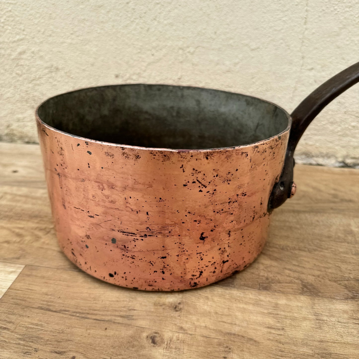 Vintage French Copper Saucepan Dehillerin Paris Tin Lined 20cm 2mm 0805248 Unbranded