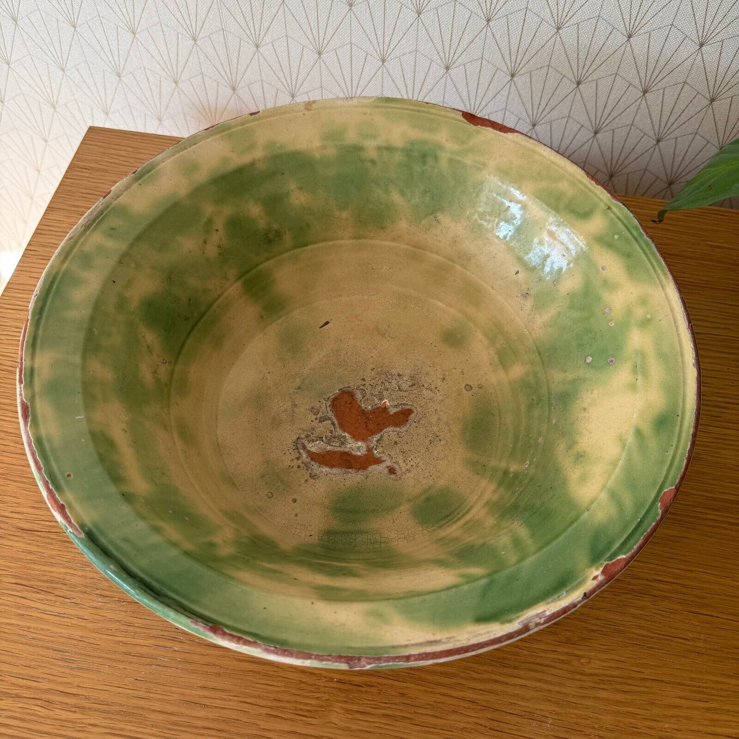 French Tray Plate Tian Provencal Fruits mixing bowl glazed terra cotta 1101257 Fleamarketfrance