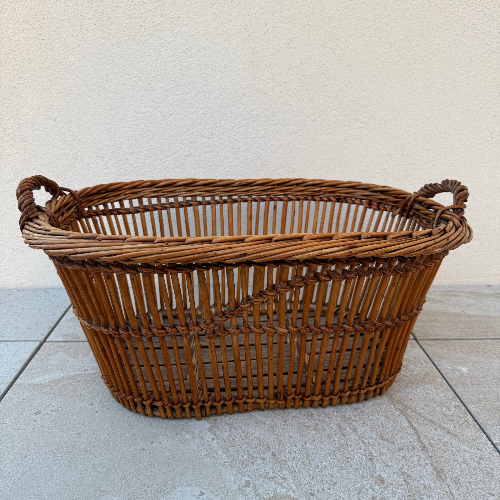 Basket Wicker Rattan Laundry Fruits House vintage french cute 1604258 Fleamarketfrance