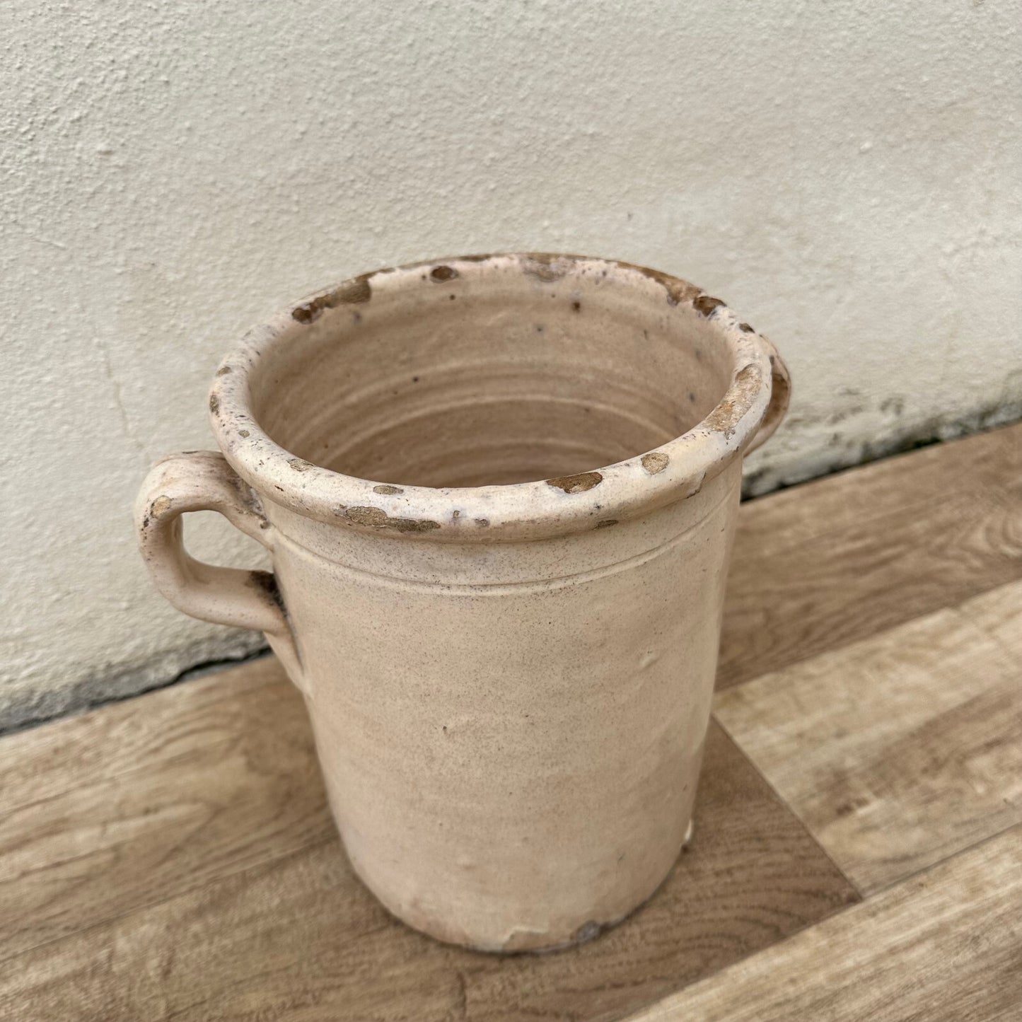 Antique French Confit Pot 19th Century Stoneware Ceramic Jar 8¾" 1612231 Unbranded