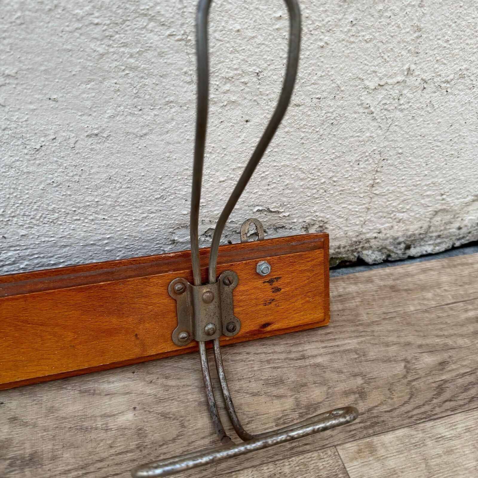 Antique French Coat Hook Hat Wood Wooden 3 Pegs Hanger  rack 2604249 - Fleamarketfrance