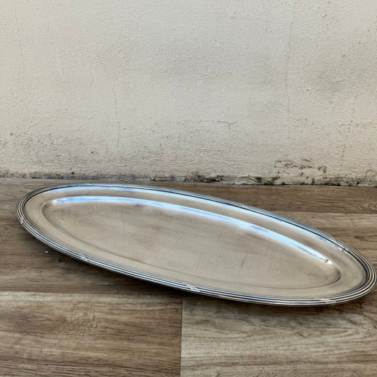 Ercuis Vintage silverplate Serving Tray oval 19042414 - Fleamarketfrance