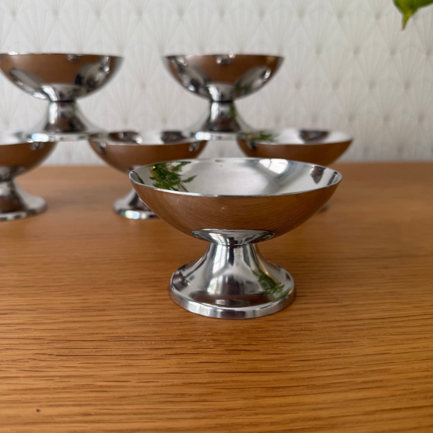Vintage Stainless Steel Ice Cream Cups Set of 6 Compote Bowls 2704261 Stainless