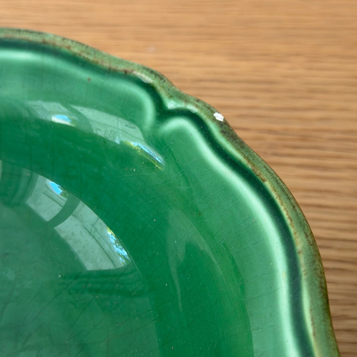 Atelier Du Sage France Soup Bowls Set of 2 Hand Painted Green Dieulefit 201026 Atelier Du Sage