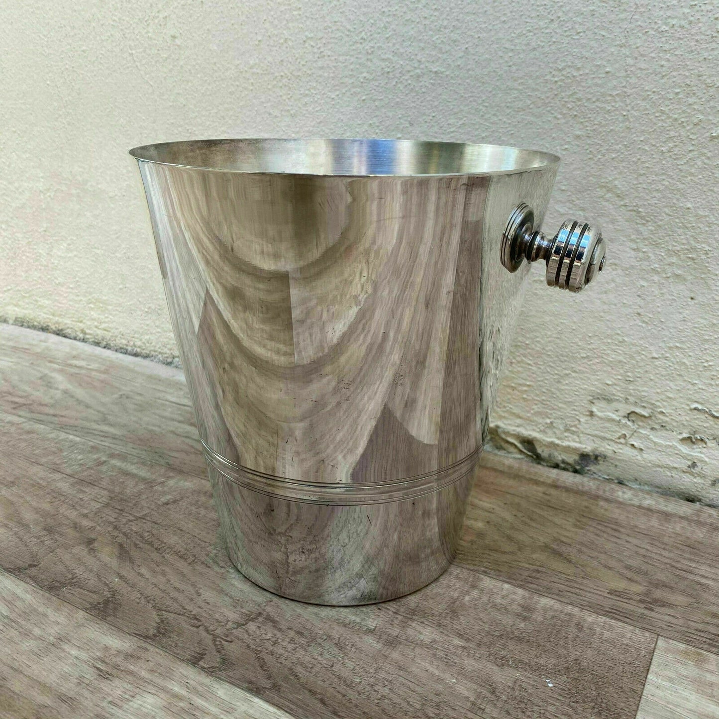 Vintage French Champagne Silverplate Ice Bucket Cooler 3008214 - Fleamarketfrance