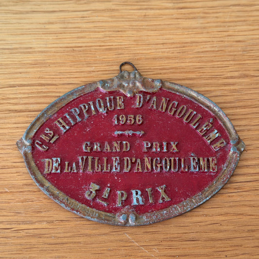 French Agricultural Medal Vintage Prize Angouleme 1956 Hippique 13012614 Fleamarketfrance : French vintage and antique decor