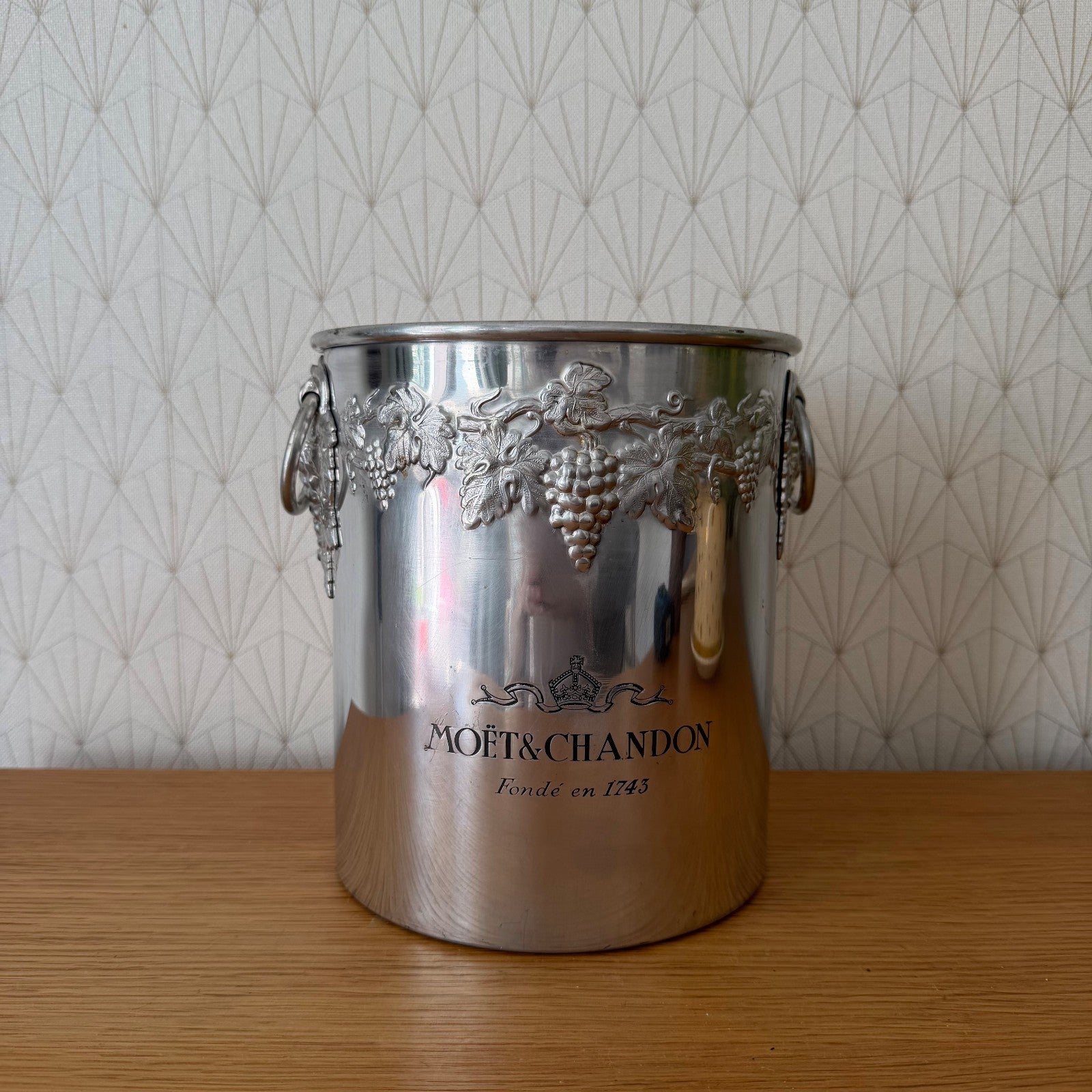 Vintage Moet Chandon Champagne Bucket French Aluminum Cooler 2706269 Charles Heidsieck