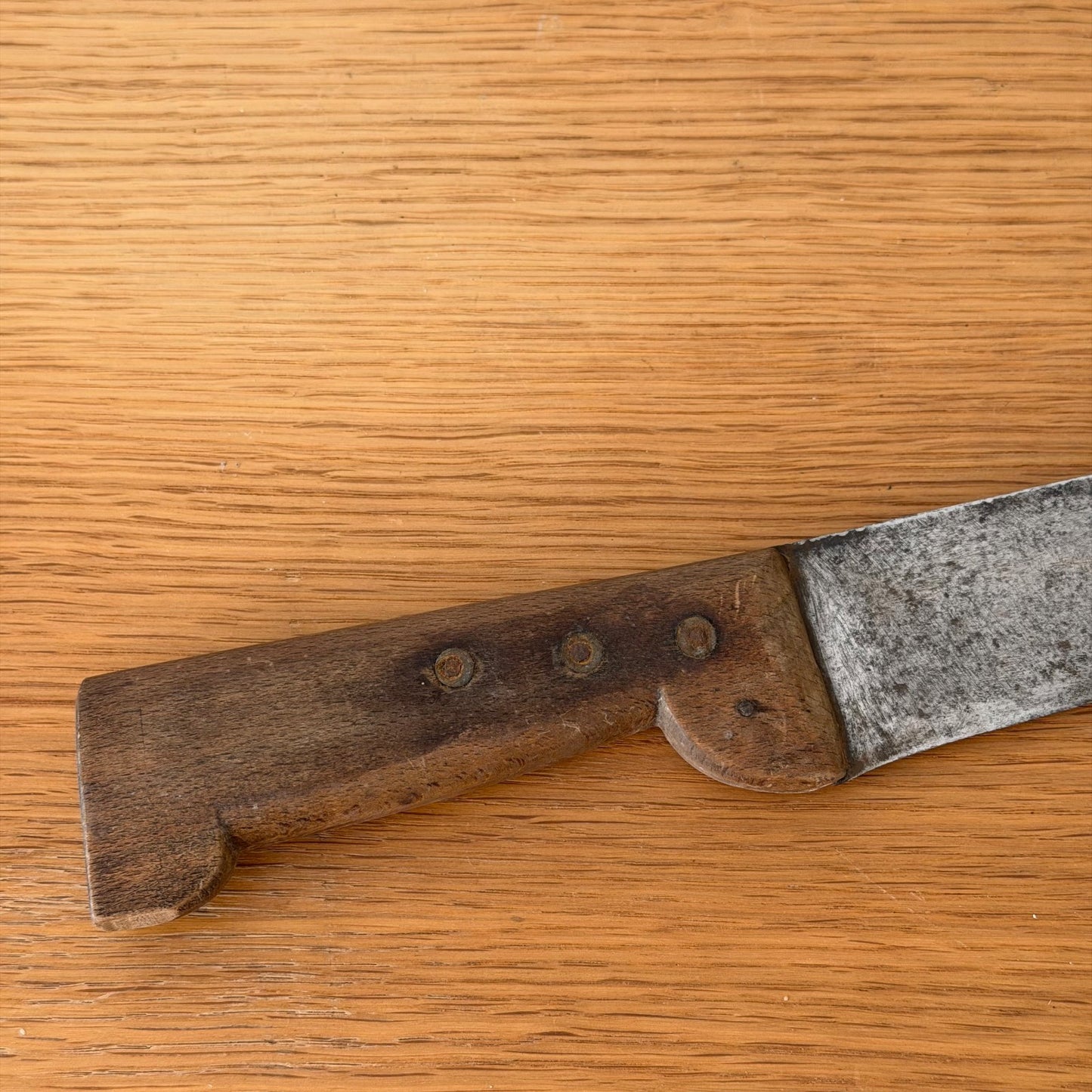 French Vintage Butcher Knife Bargoin Carbon Steel 16" Blade 10" 10062614