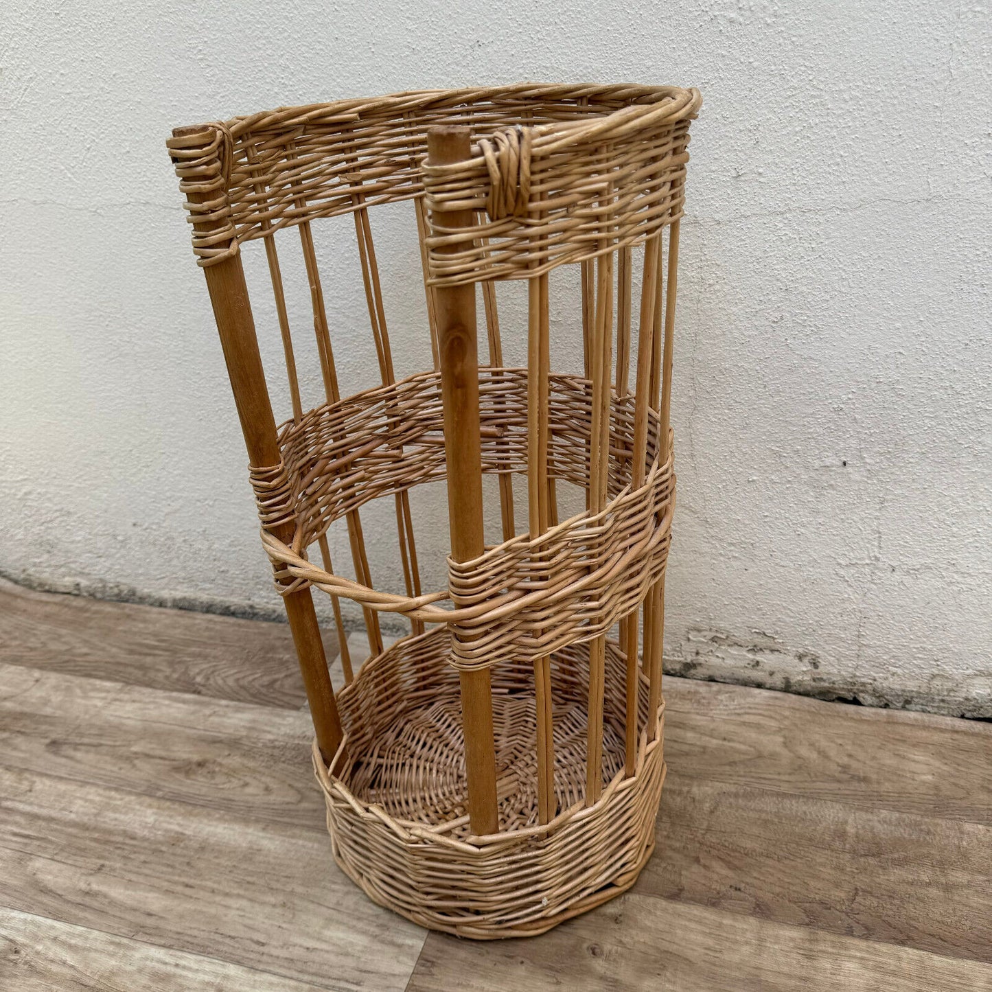 French bread basket wicker rattan storage organizer display bakery 19092425 - Fleamarketfrance