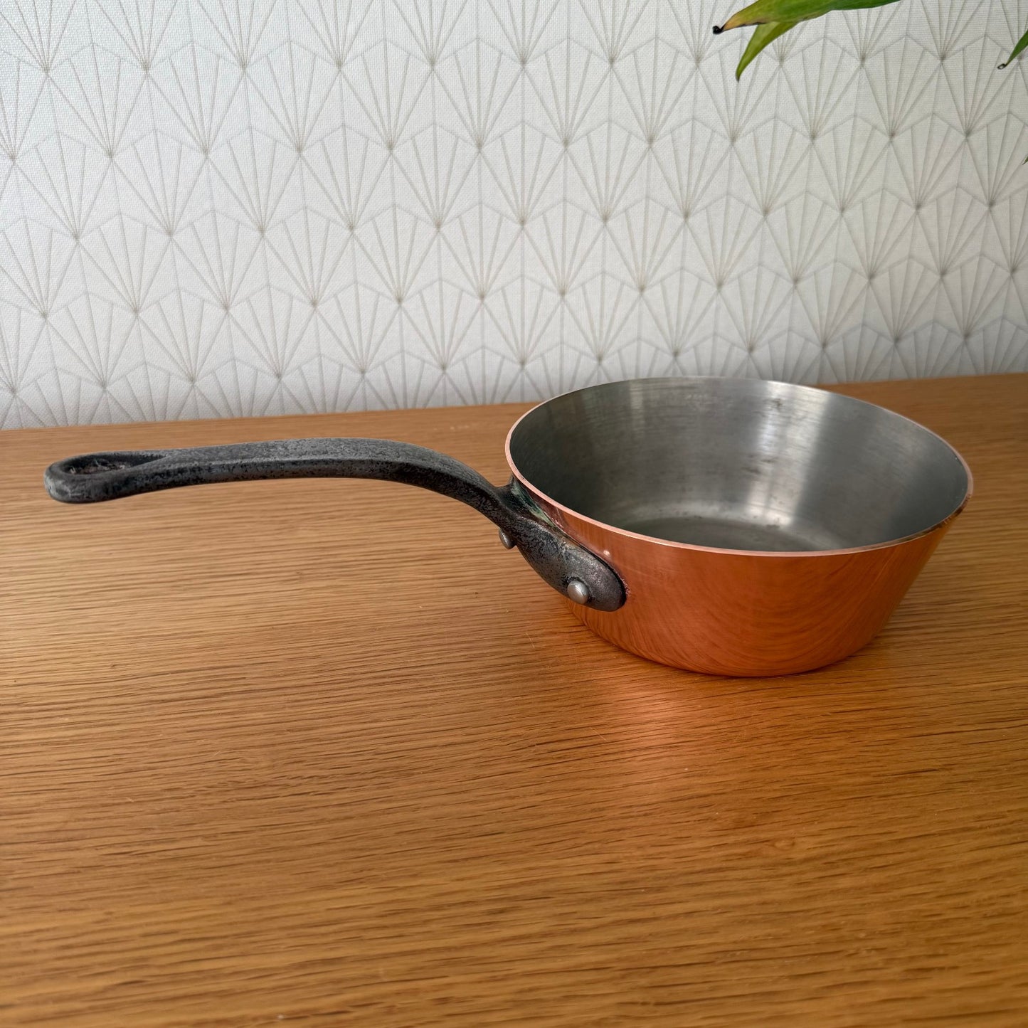French Copper Saucepan Windsor Villedieu Cast Iron Handle Vintage 3008253 jacquotot