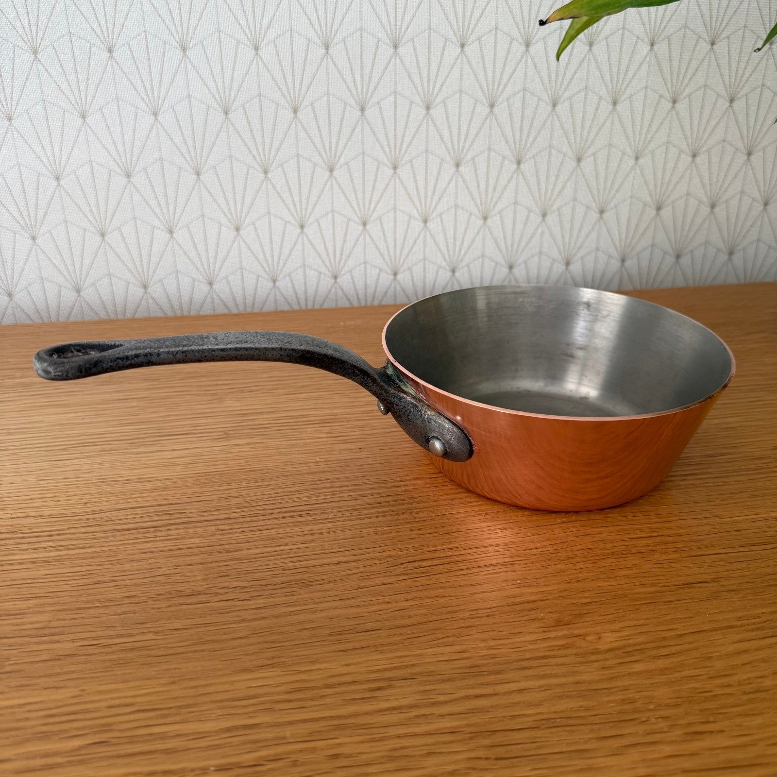 French Copper Saucepan Windsor Villedieu Cast Iron Handle Vintage 3008253 jacquotot