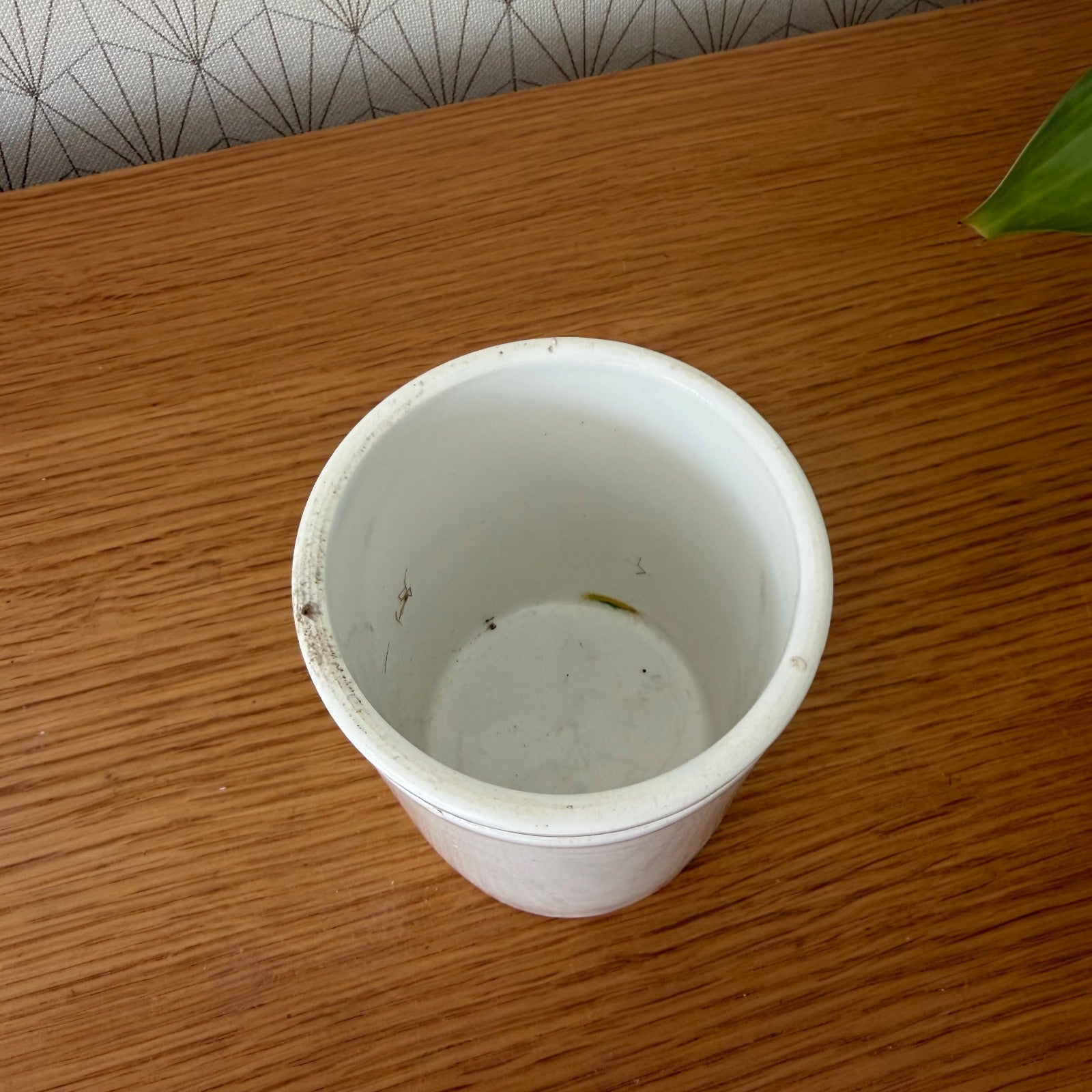Vintage French Confit Pot White Stoneware Ceramic Crock 1602256 Unmarked