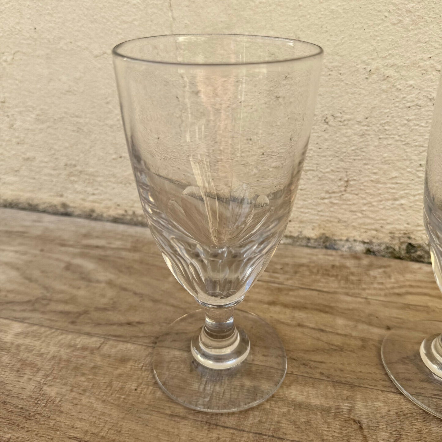 Set of 2 French Vintage Aperitif Absinthe Port Wine Glass 31012312 - Fleamarketfrance