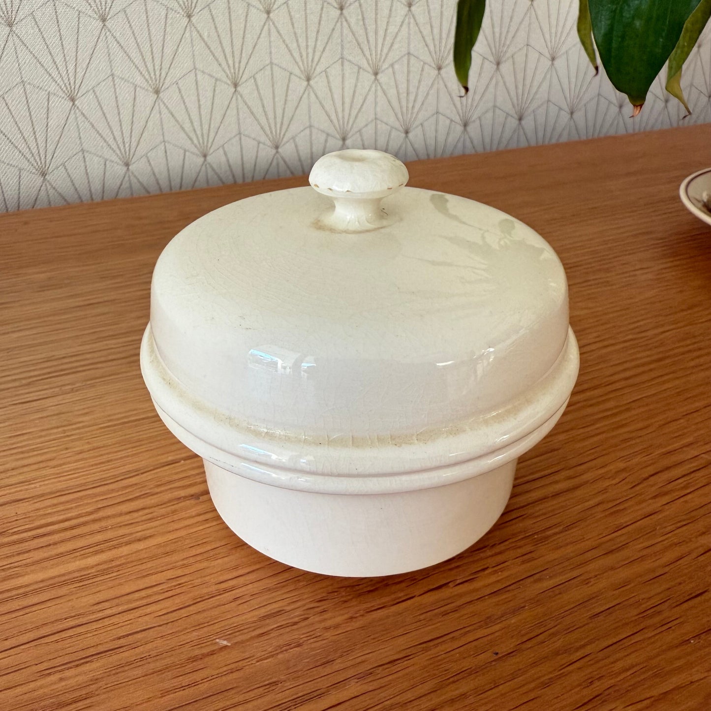 French Terrine Pot Sarreguemines Foie Gras Pate Dish Vintage 0112248 Unmarked
