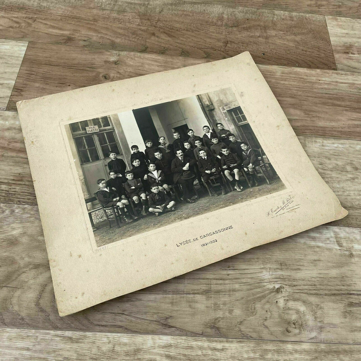 French School Photo Vintage Class Picture Lycee Carcassonne 1922 15022122 Fleamarketfrance