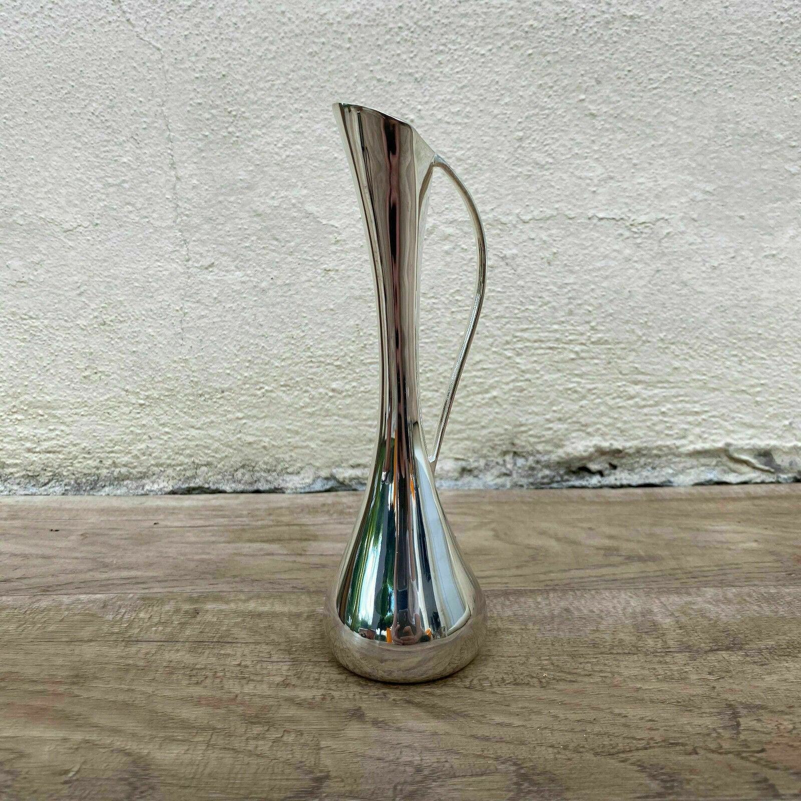 French Silver Plated Vase Soliflore Mid Century Modern 7" 15062008 Fleamarketfrance