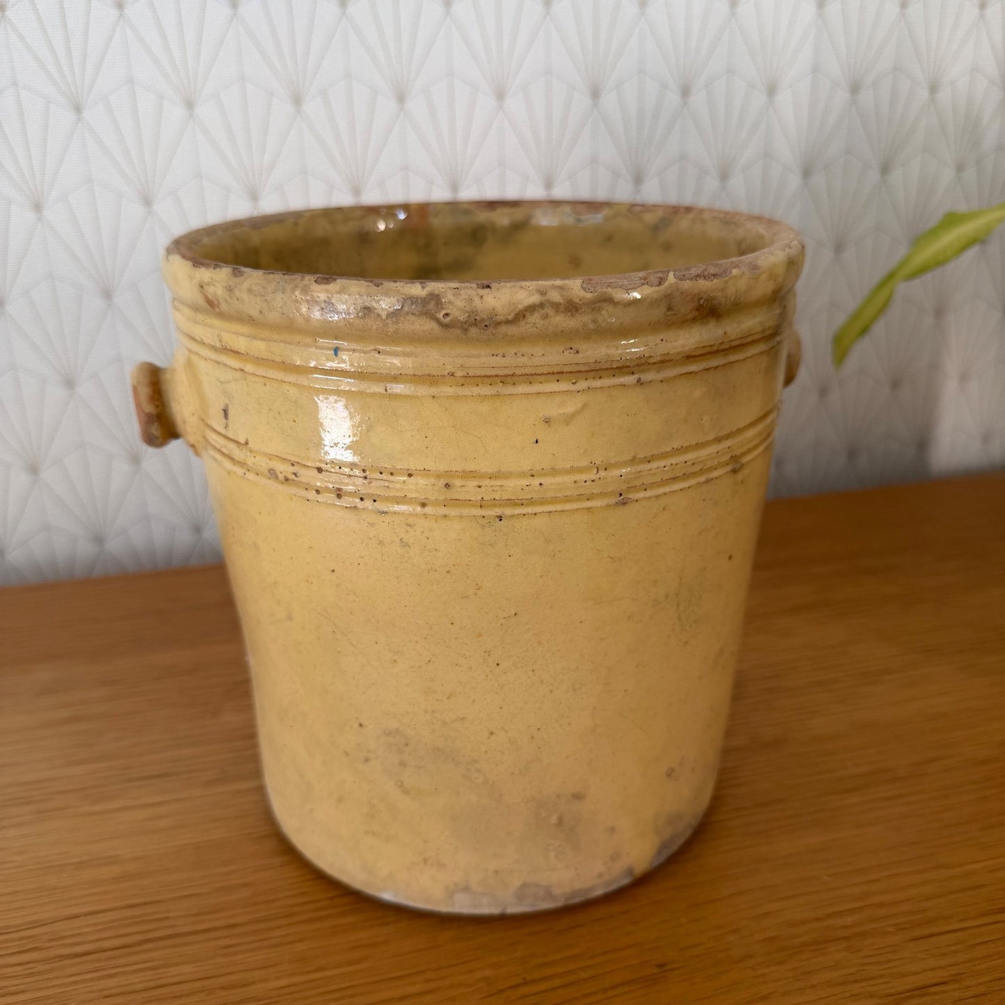 French Stoneware Jam Pot Antique 19th Century Glazed Crock 0107263 Unbranded