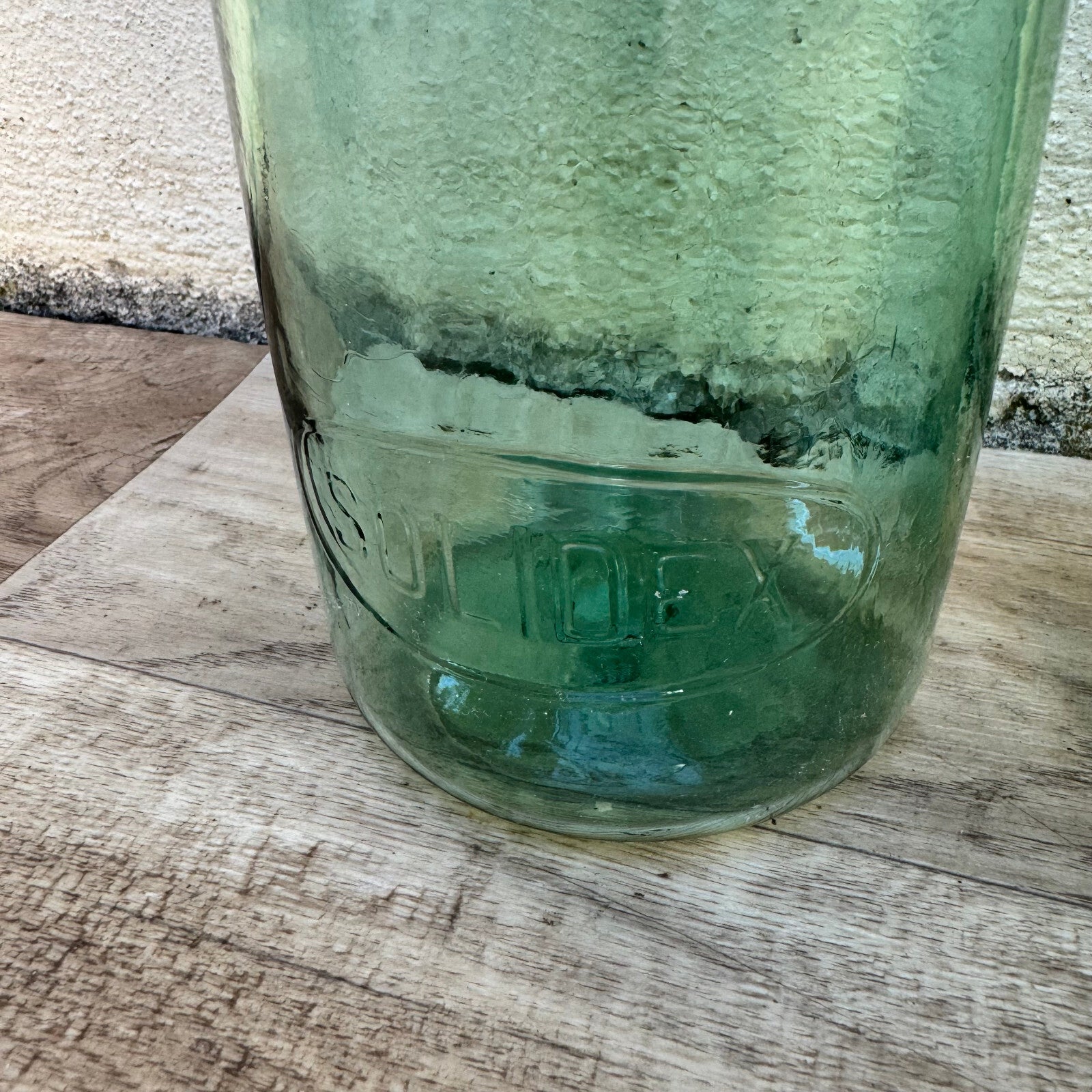 French Canning Jars L'Ideal Green Glass Preserve Bottles Set of 2 18102313 Fleamarketfrance
