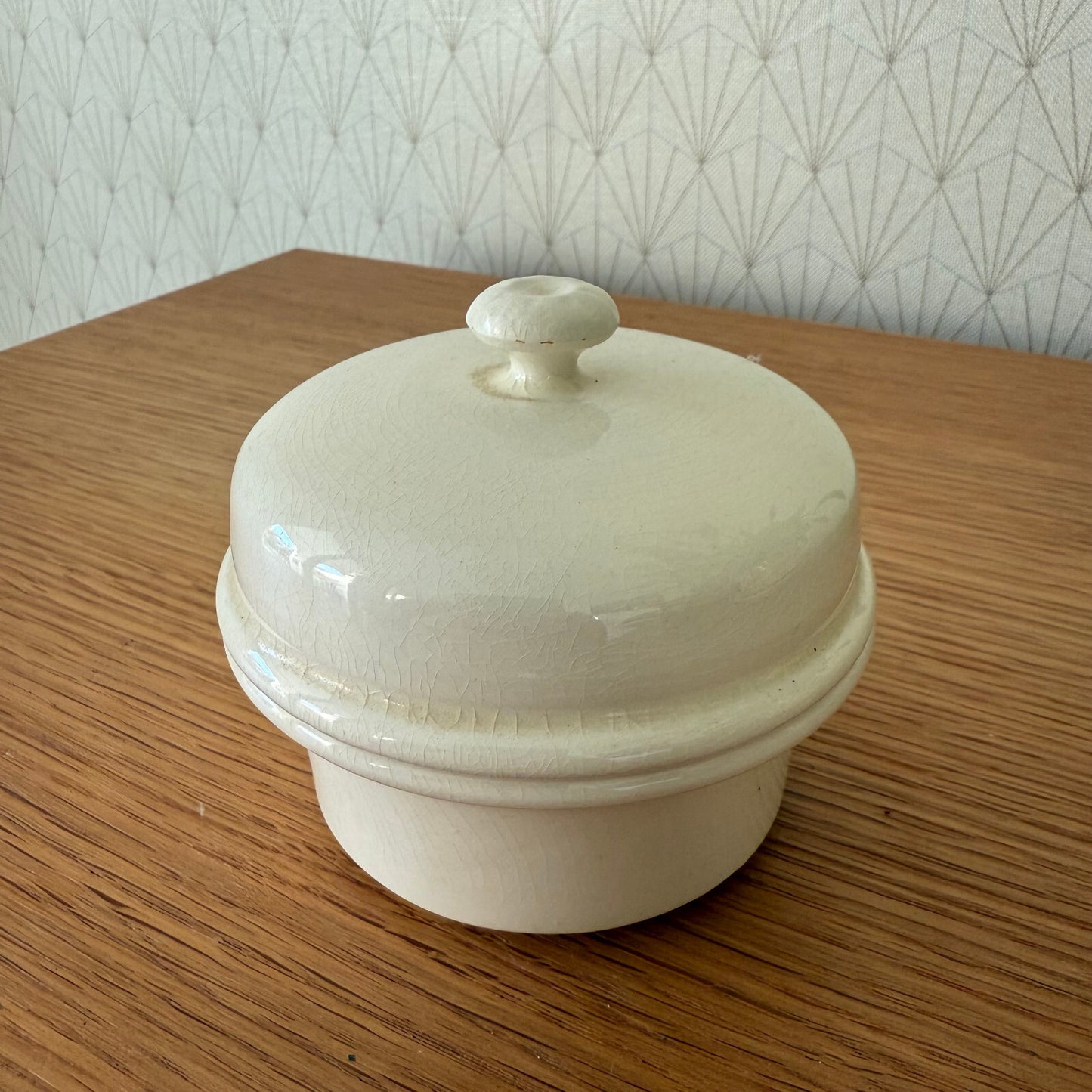 French Terrine Pot Sarreguemines Foie Gras Pate Dish Vintage 0112248 Unmarked