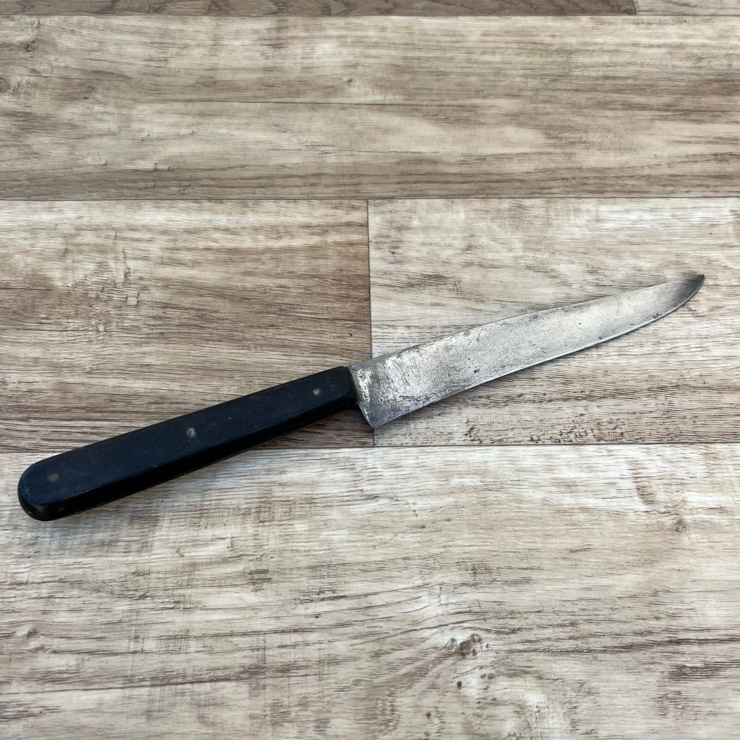 French Carbon Steel Knife Vintage Butcher Kitchen Blade Lyon 24112418 Rullier
