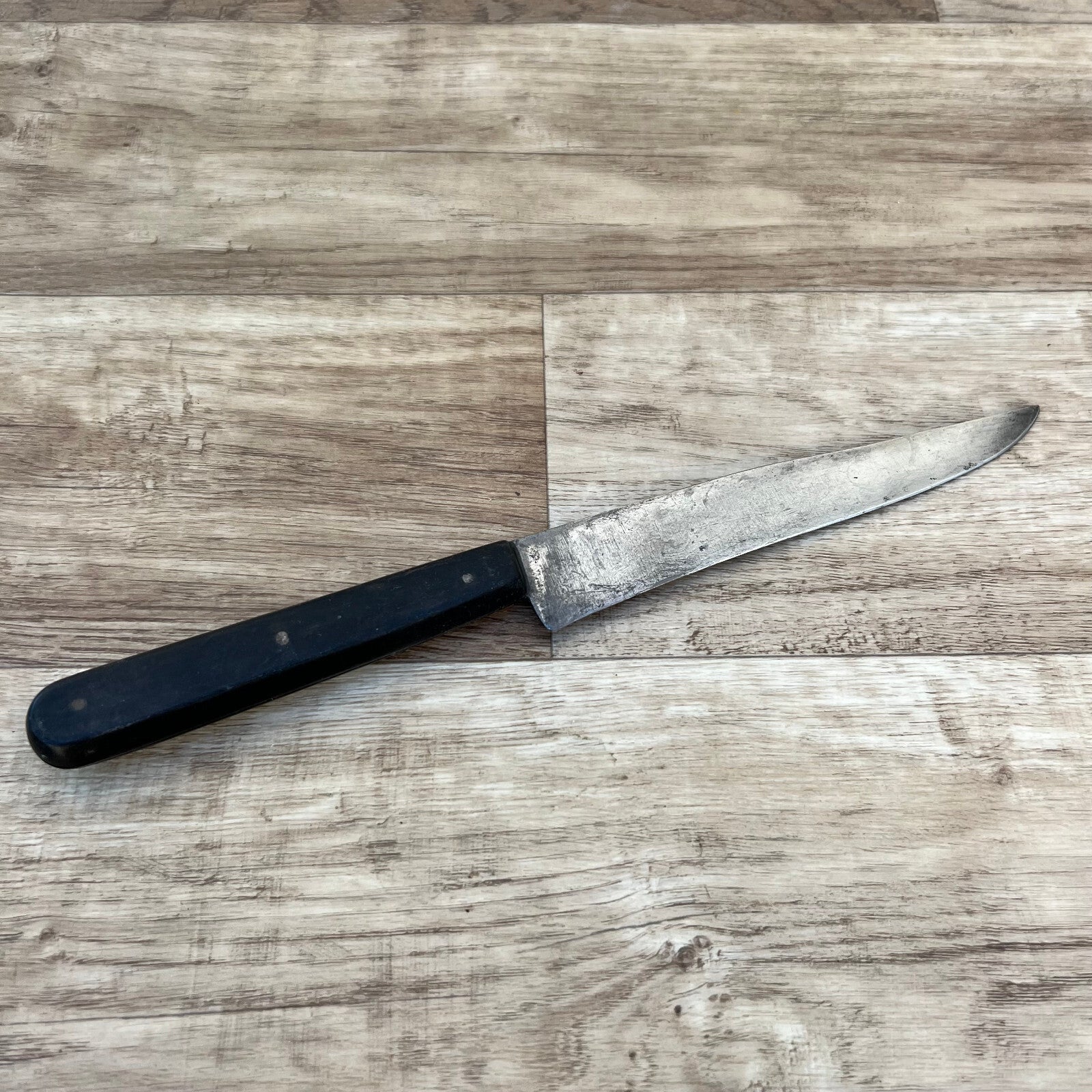 French Carbon Steel Knife Vintage Butcher Kitchen Blade Lyon 24112418 Rullier