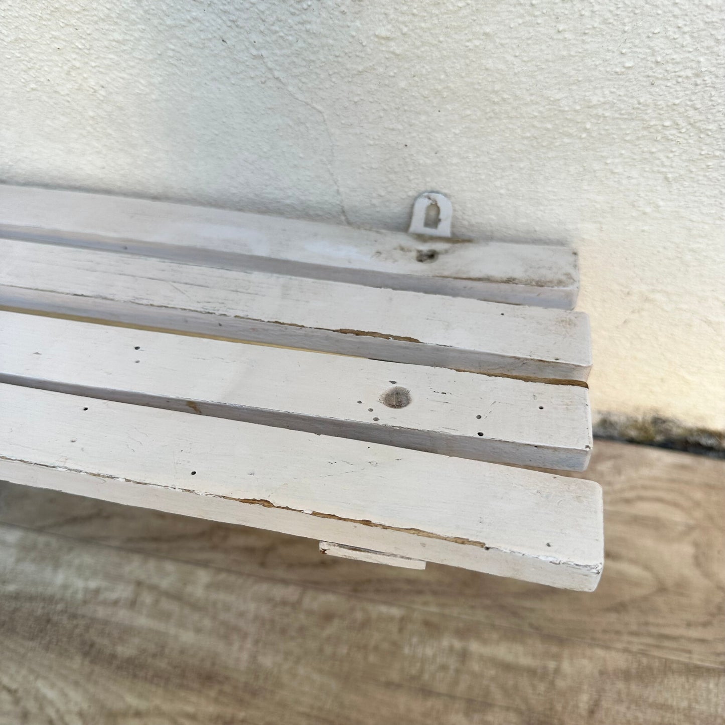 Antique French Country Shelf Wood Wall Mount Farmhouse Display 19" 0909232 Unbranded