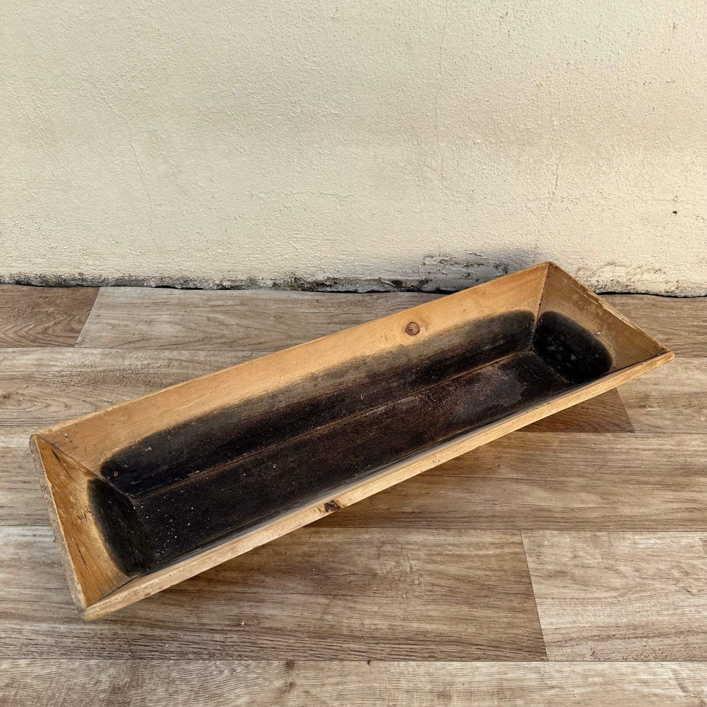 Vintage French Baguette Basket 1950s Wooden Bread Trough Rustic 10022415 Unbranded