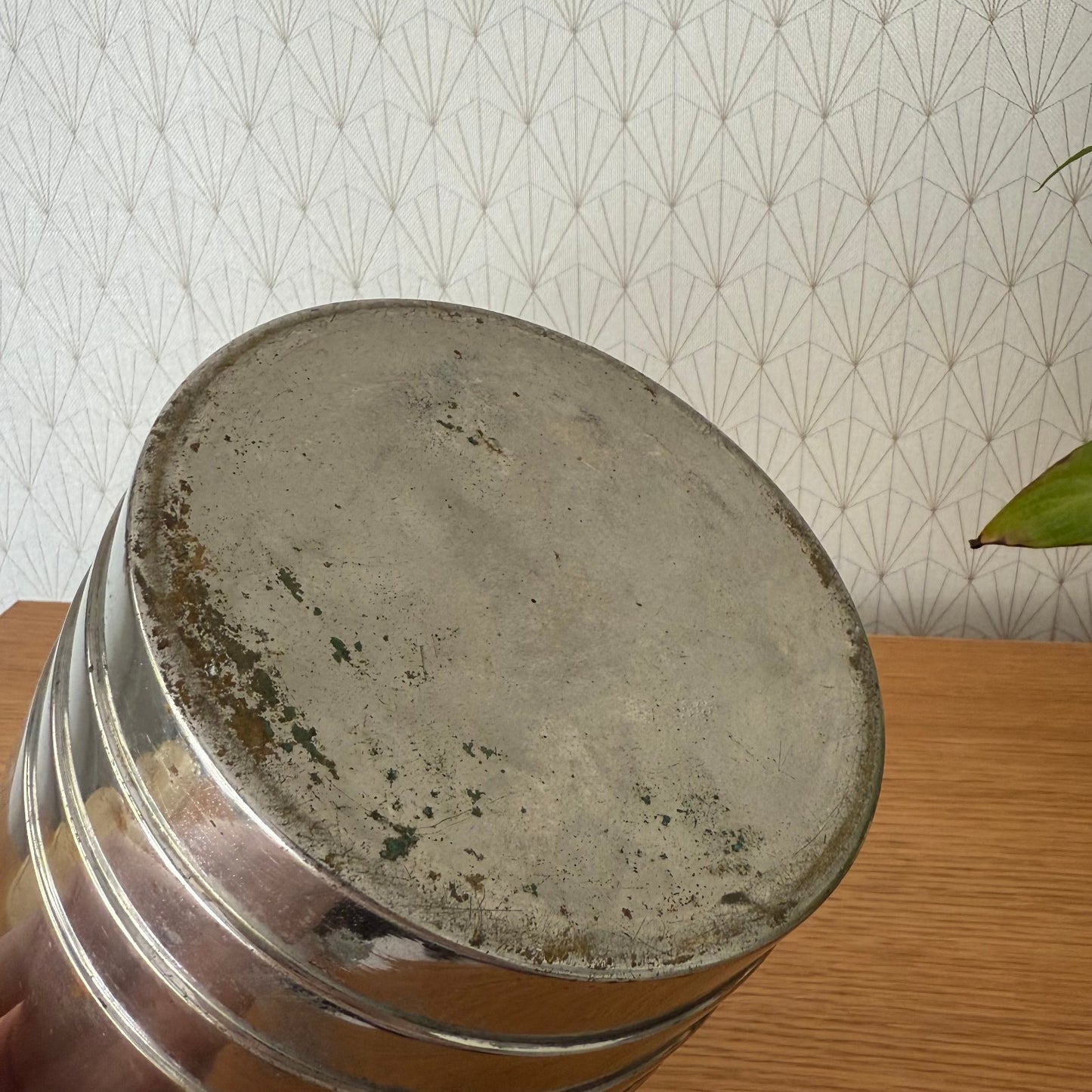 Vintage French Champagne Silverplate Ice Bucket Cooler Pommery  0809258