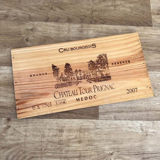 French Wine Crate Panel Chateau Tour Prignac Medoc 2007 Wall Decor 10022459 Château Tour Prignac