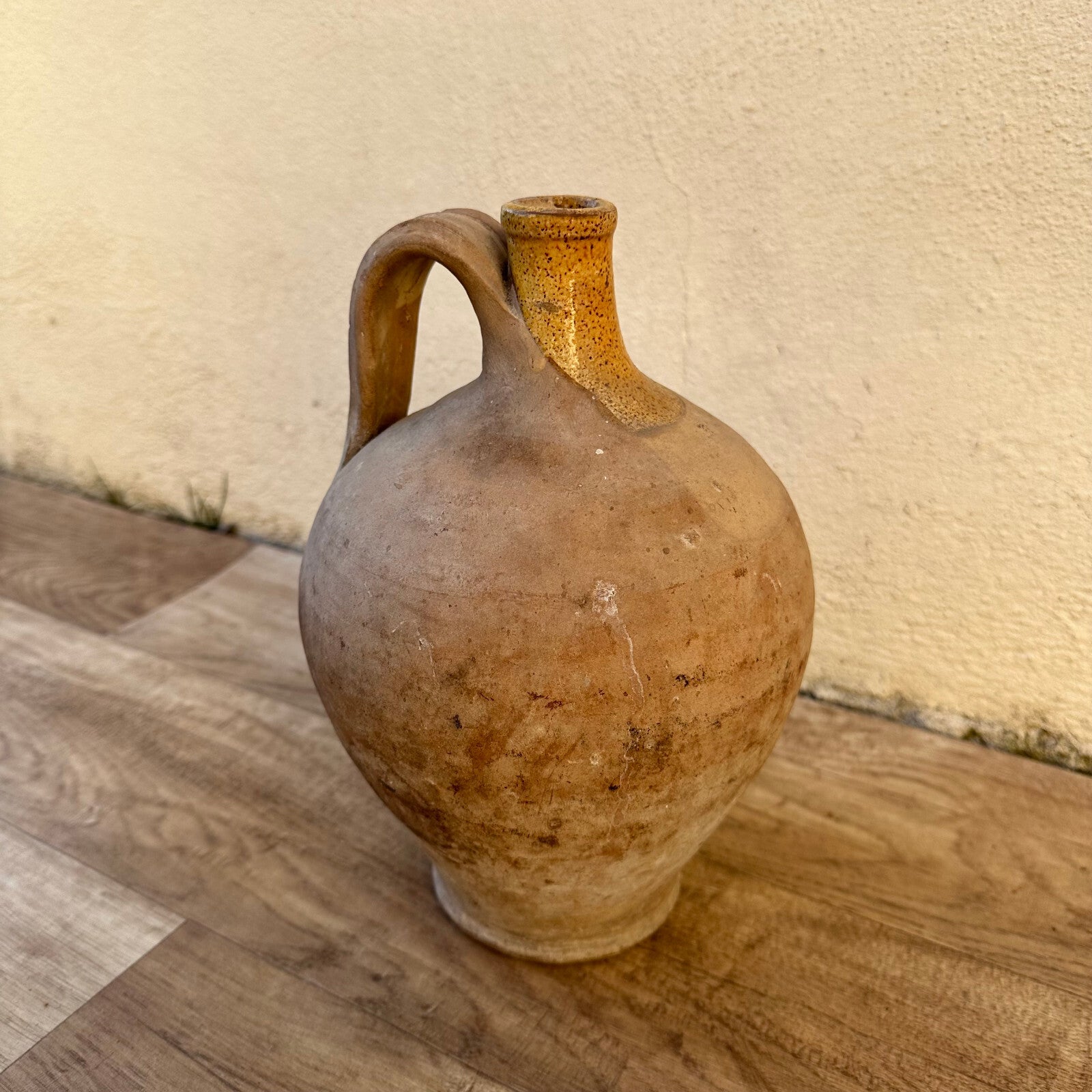 French Pottery Jug Vintage Stoneware Water Pitcher Southwest France 2809226 Unmarked