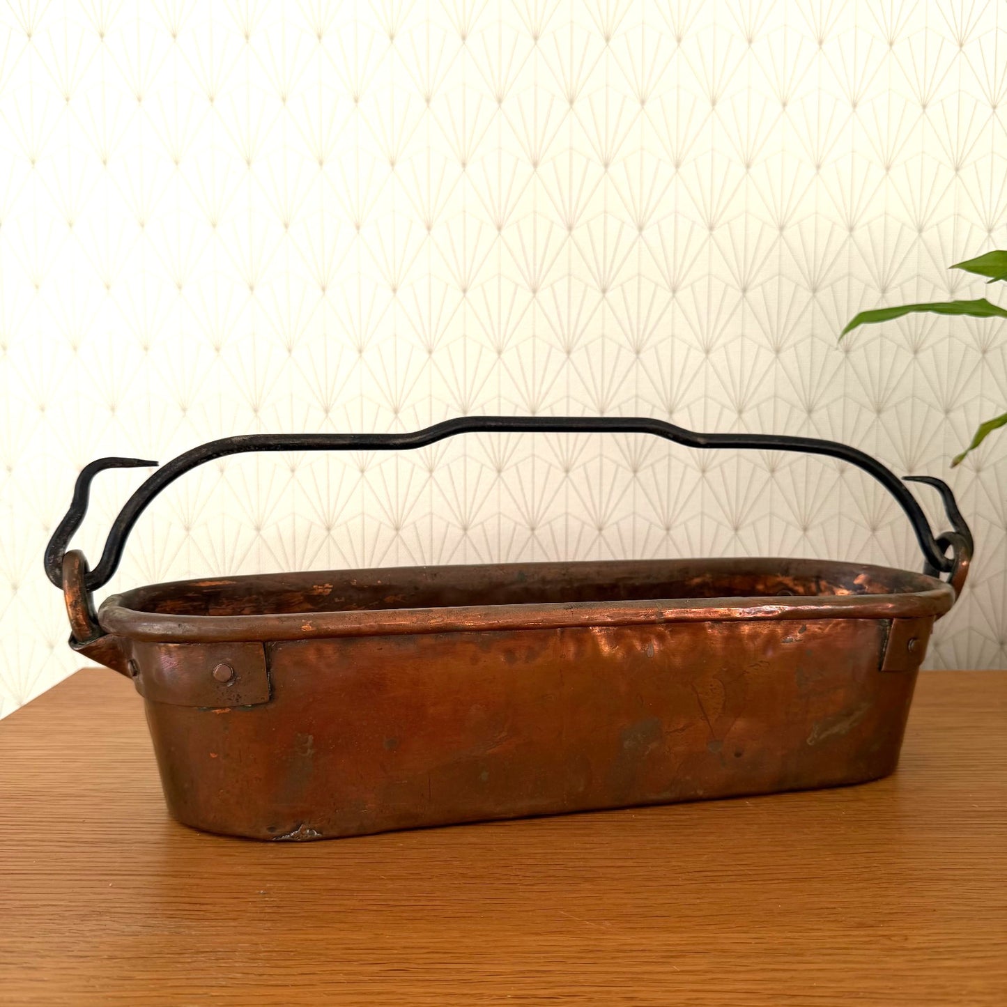 Antique French Copper Fish Kettle Poacher Steamer Kitchen Cookware 03022614 Fleamarketfrance