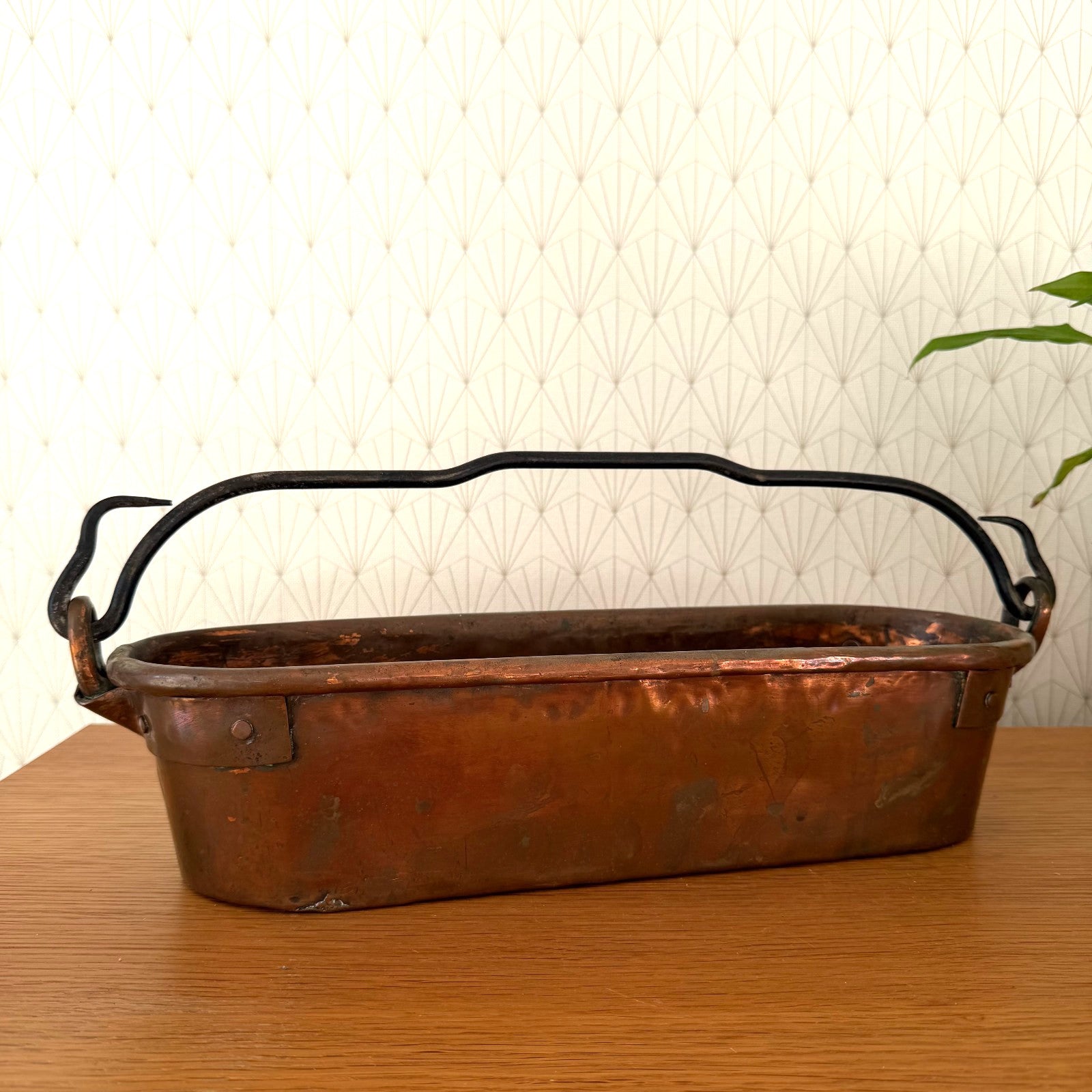 Antique French Copper Fish Kettle Poacher Steamer Kitchen Cookware 03022614 Fleamarketfrance