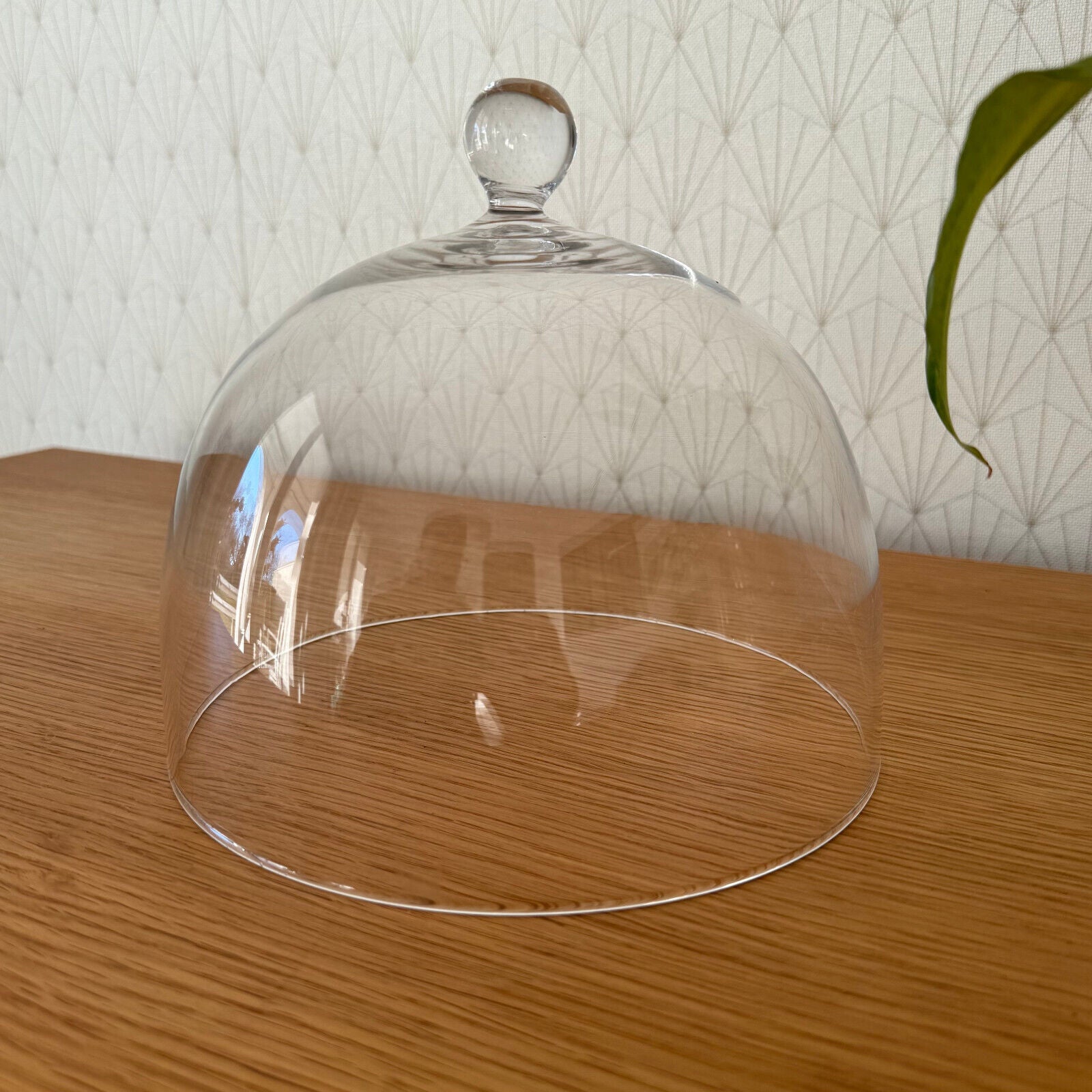 Vintage French Fromage Cheese Glass Bell Garden Cloche Dome Bell 24012511 - Fleamarketfrance