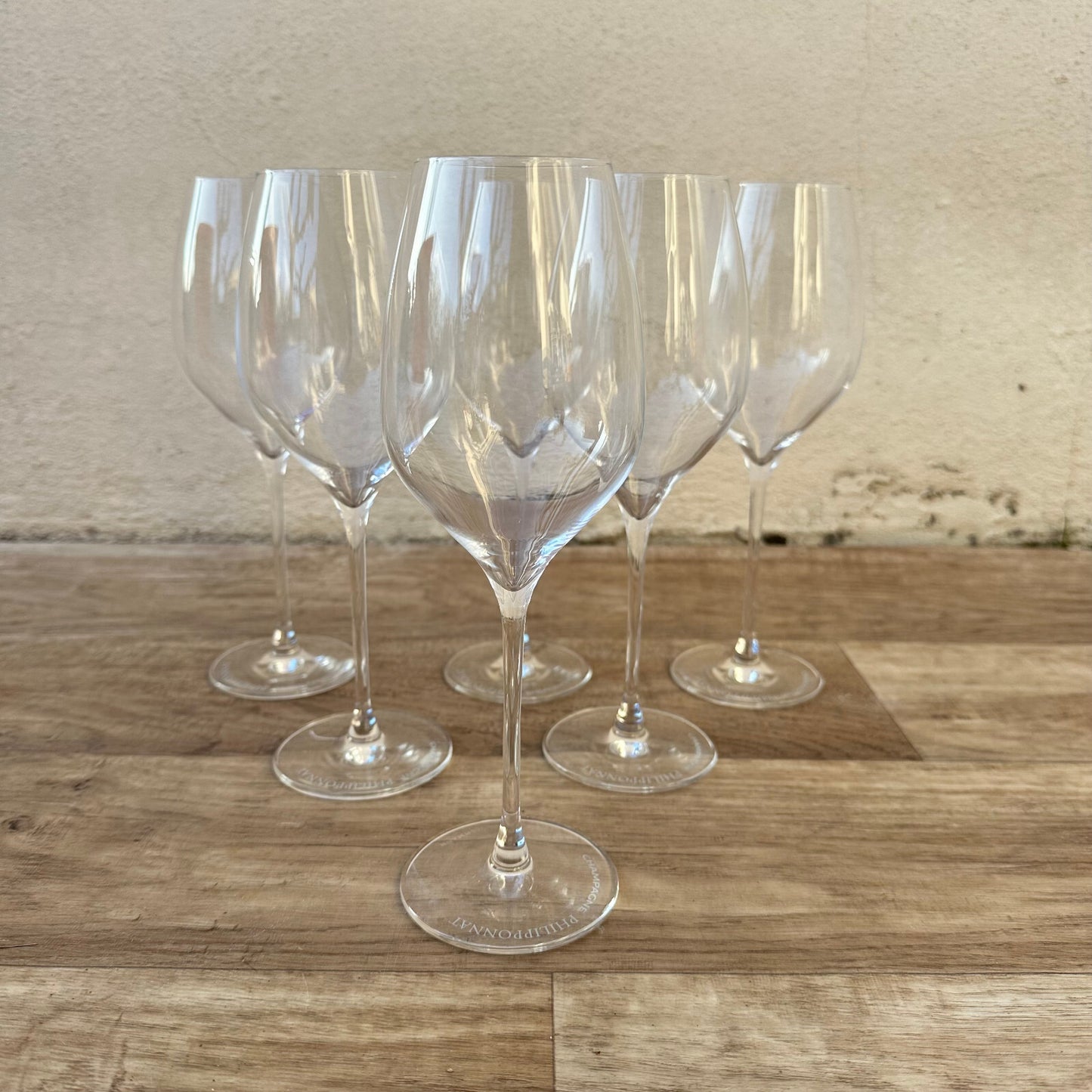 French Champagne Flutes Glasses BESSERAT PHILIPPONNAT Crystal Set 17122215 besserat