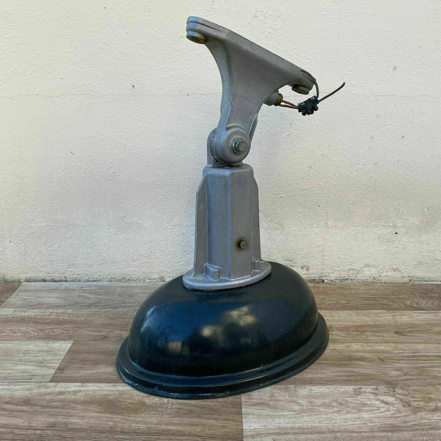 BIG French old Industrial Enamel Wall Light loft decoration 25114195 - Fleamarketfrance