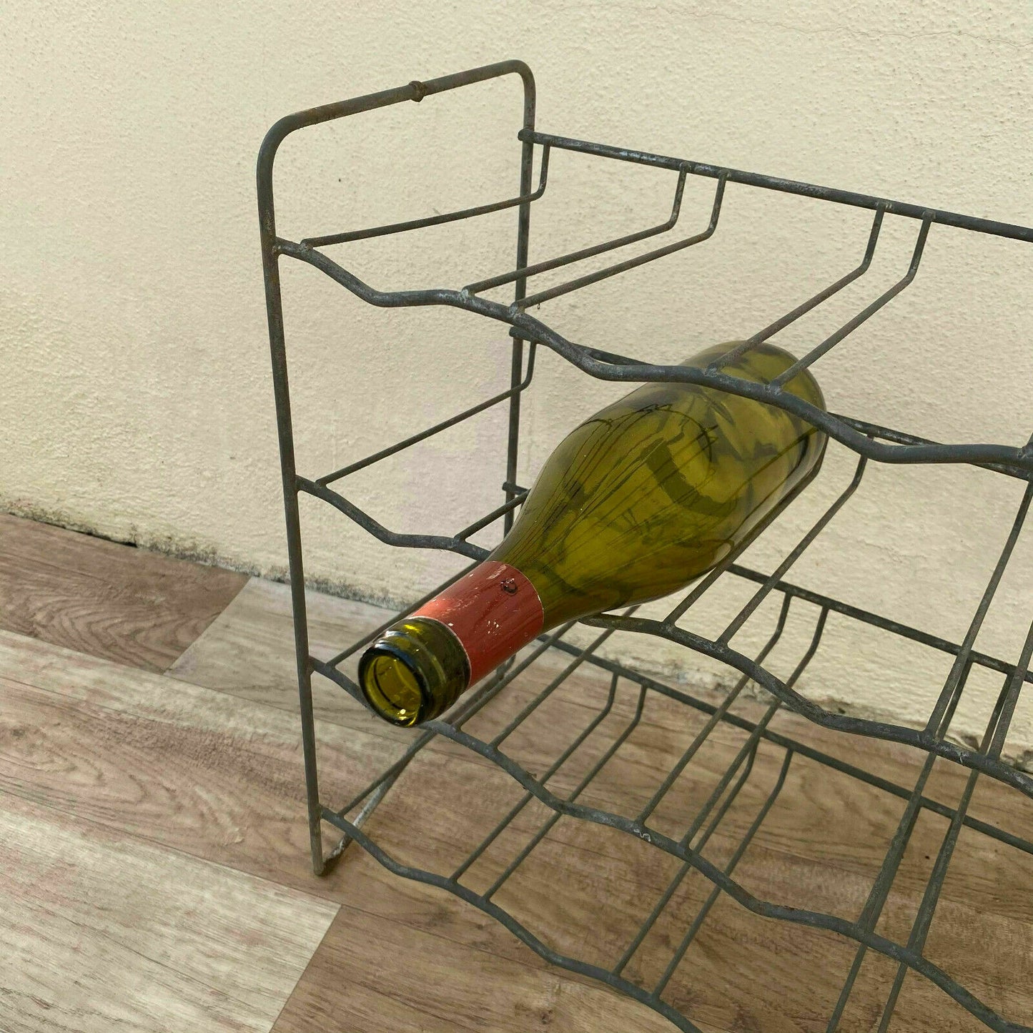 Vintage French Wire Wine Rack Metal 20 Bottles 1930s-50s 16062124 Unbranded