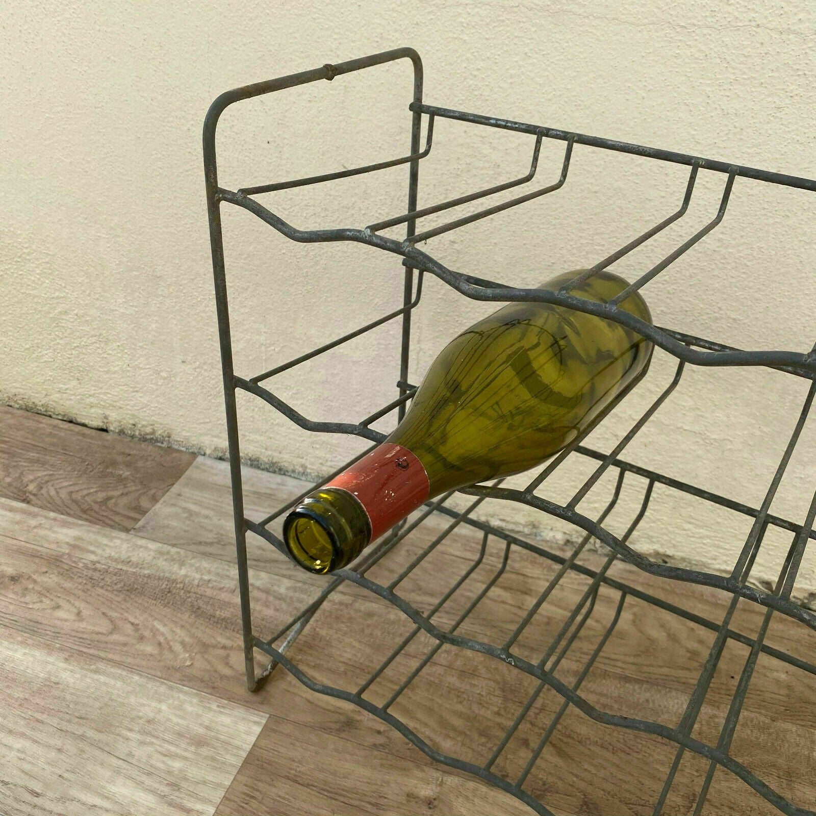 Vintage French Wire Wine Rack Metal 20 Bottles 1930s-50s 16062124 Unbranded