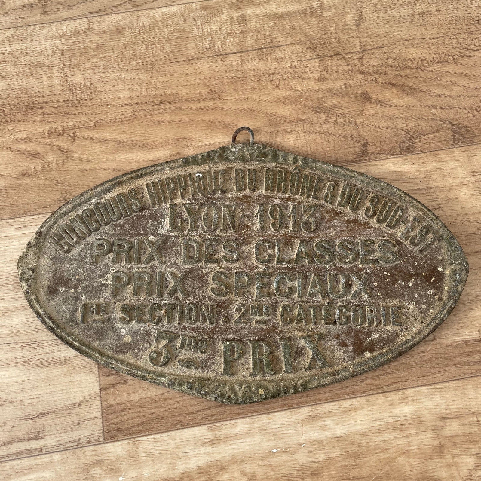 French Agricultural Prize Plaque 1913 Lyon Livestock Competition Award 11032513 Fleamarketfrance